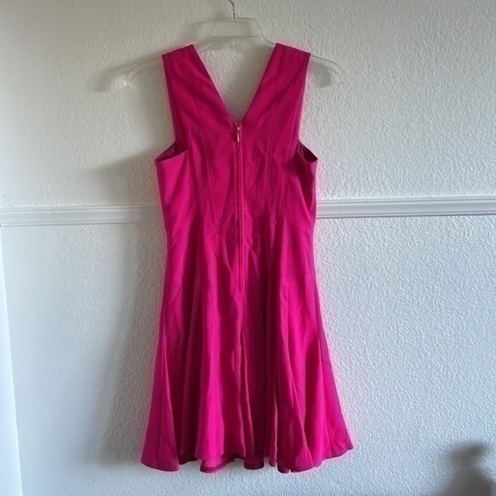 NWT Rebecca Taylor crêpe V-neck dress orchid color size 2 - Picture 9 of 9